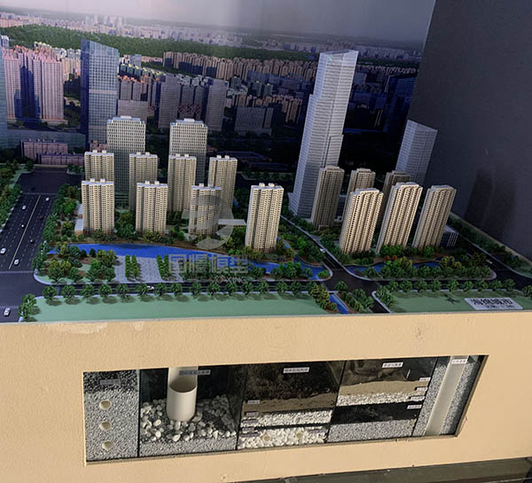 饶河县建筑模型